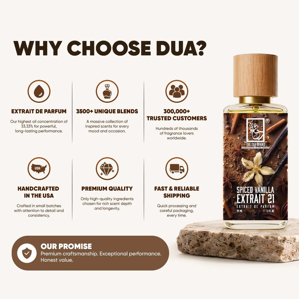 Dua Spiced Vanilla Extrait 21 - FragranceGems